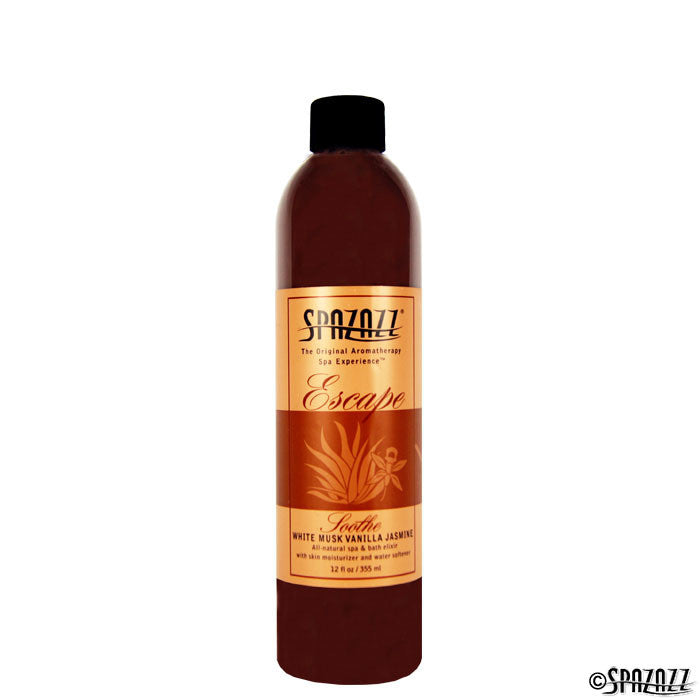 Spazazz White Musk Jasimine Vanilla (Soothe) Escape Collection 12 oz Bottle