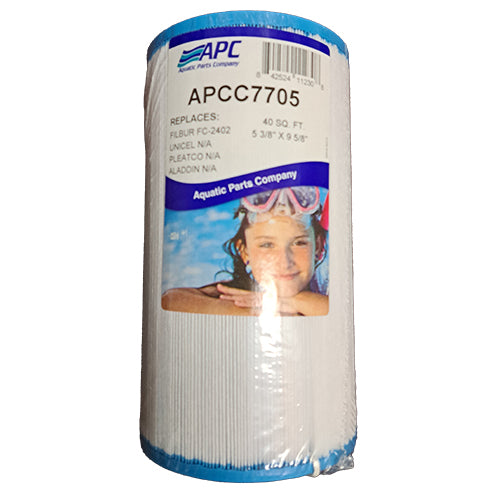 APCC7705 40 Sq. Ft. 5 3/8" x 9 5/8" Filter Cartridge (FC-2402, C-5324)