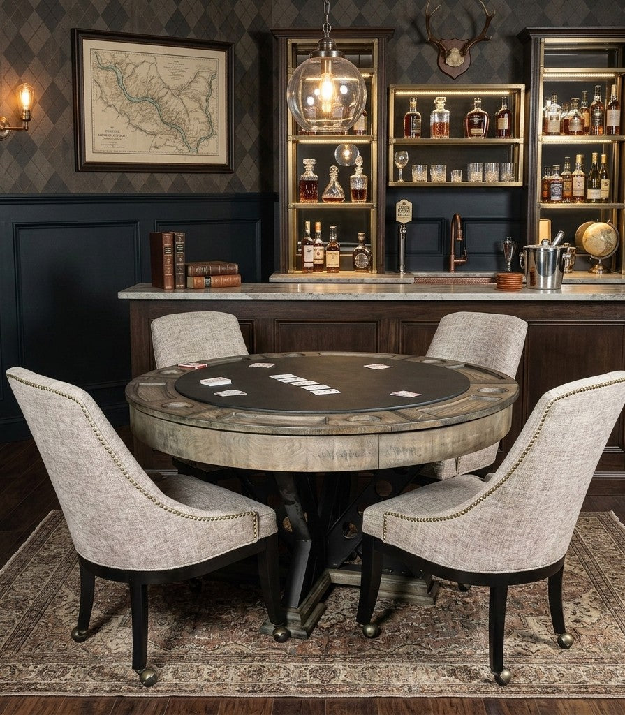 Presidential Vienna Convertible Poker Table & Chairs